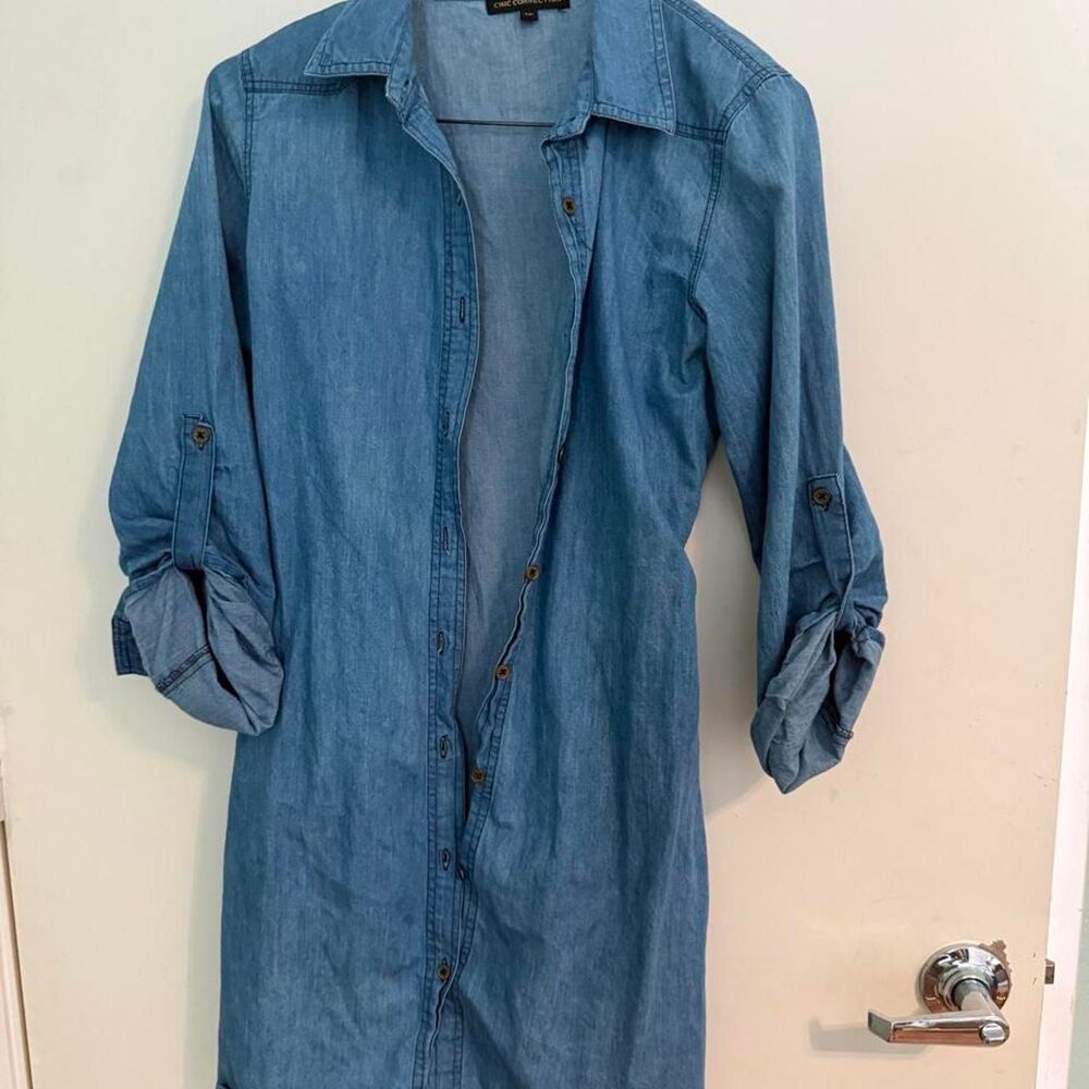 Chic Connection Denim Shirt Dress